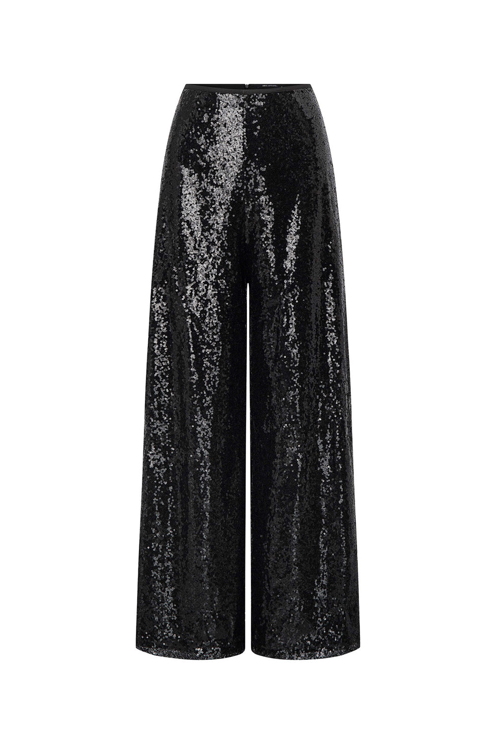 Larrisa Straight Wide Leg Tulle Ankle Length Pants