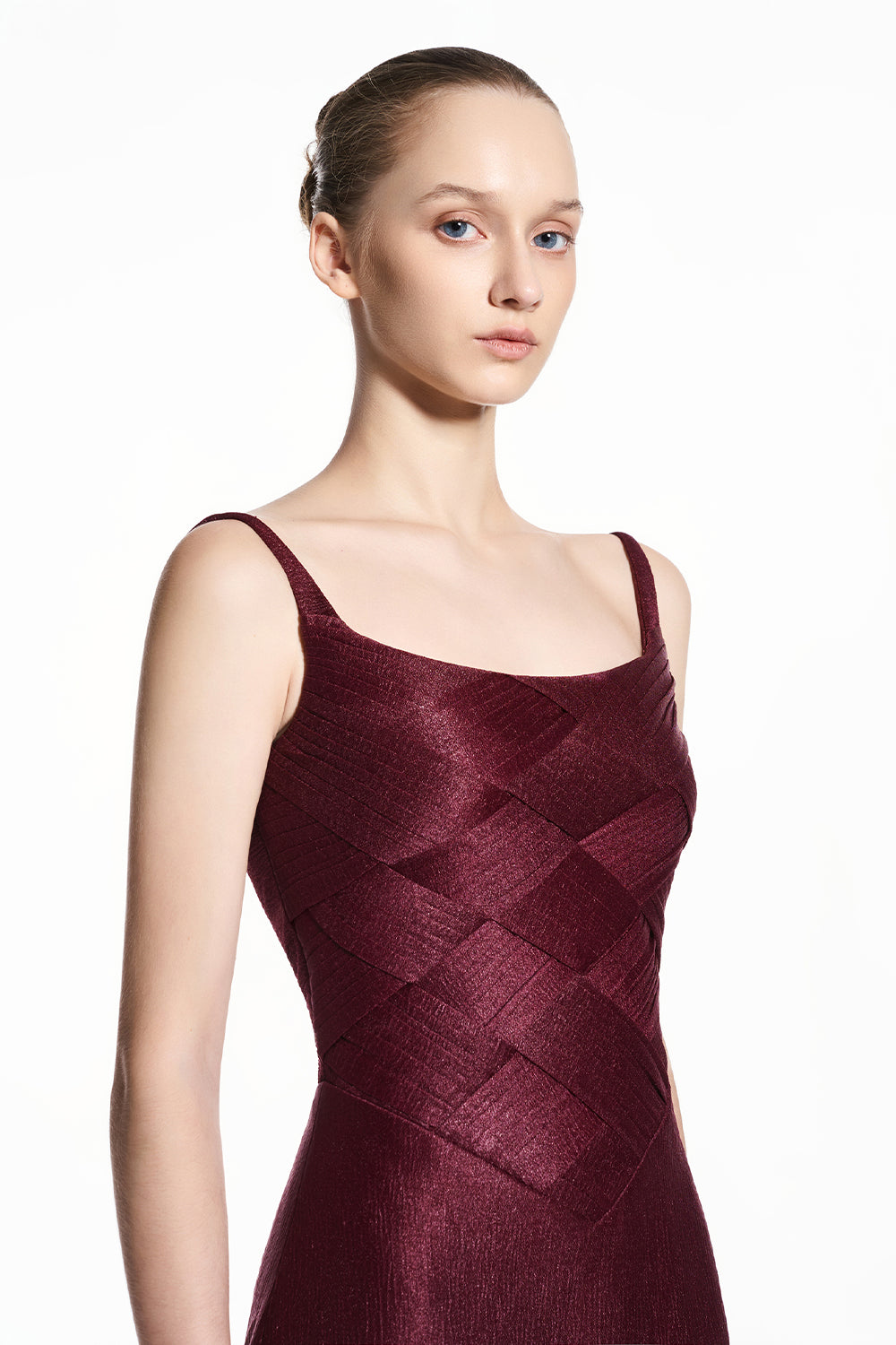 Rayne Square Neck Spandex Maxi Dress