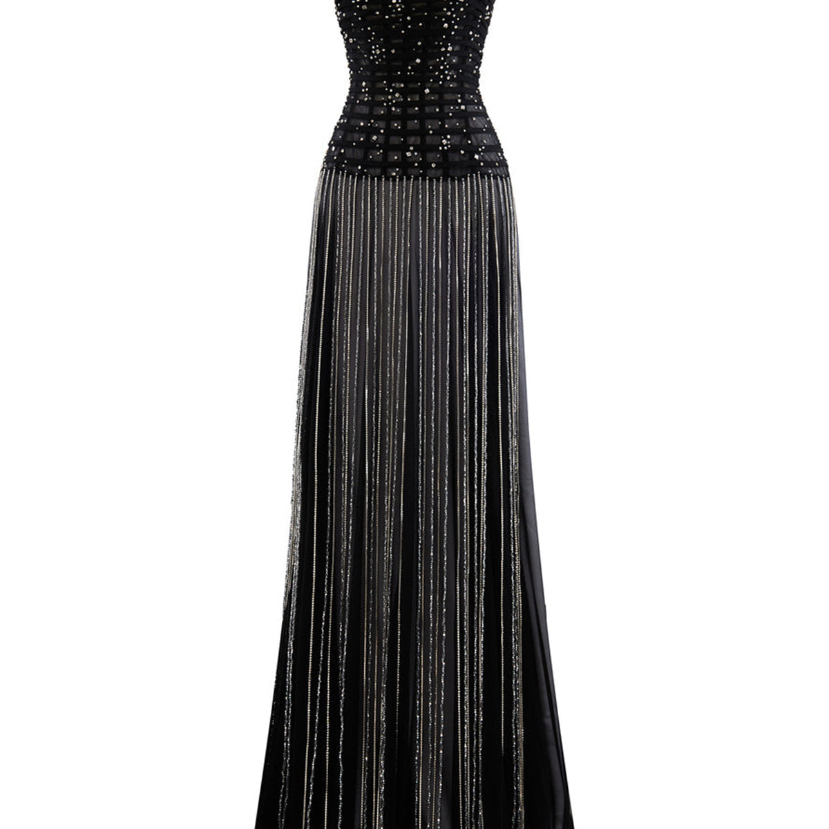 Syrene A-line See-Through Chiffon Floor Length Dress