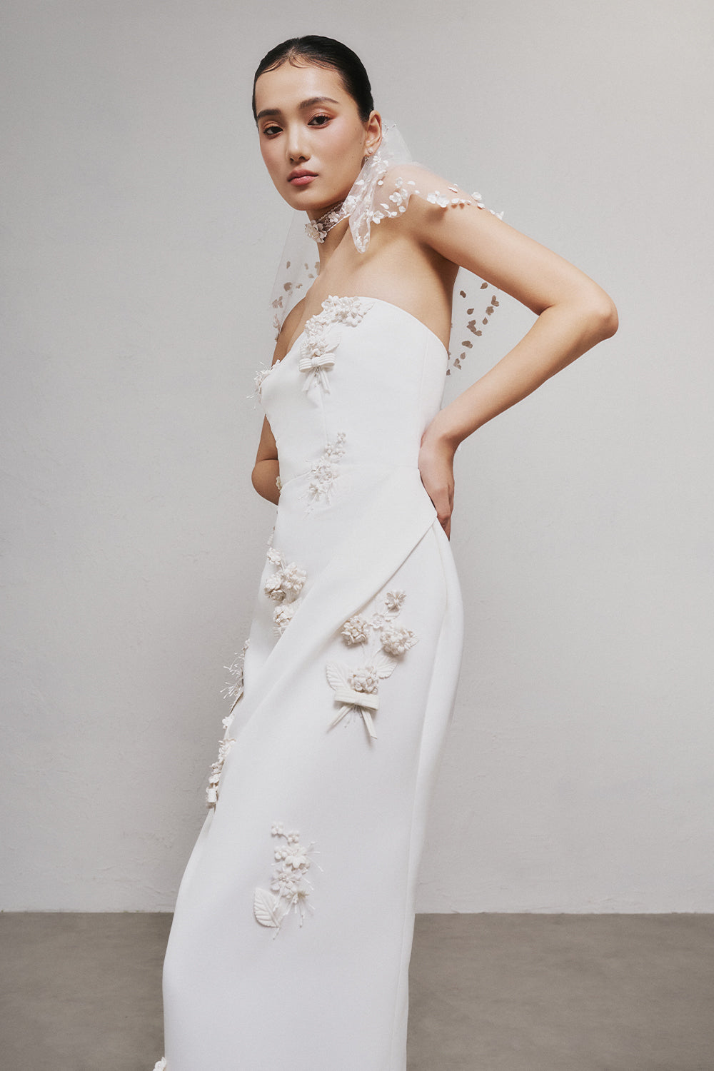 Ovien Applique Maxi Dress