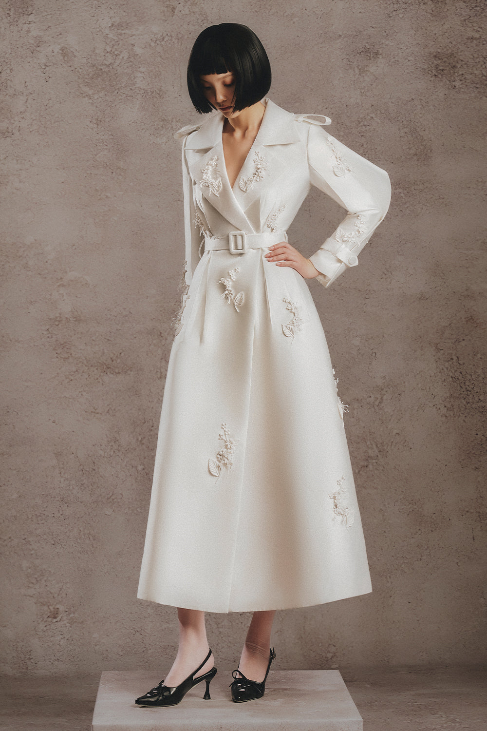 Seren Trech Applique Trench Coat