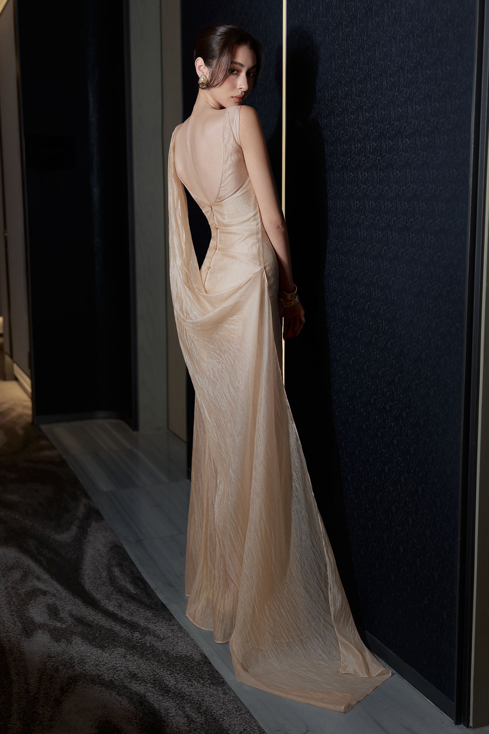 Voilea Blanche Illusion Maxi Dress