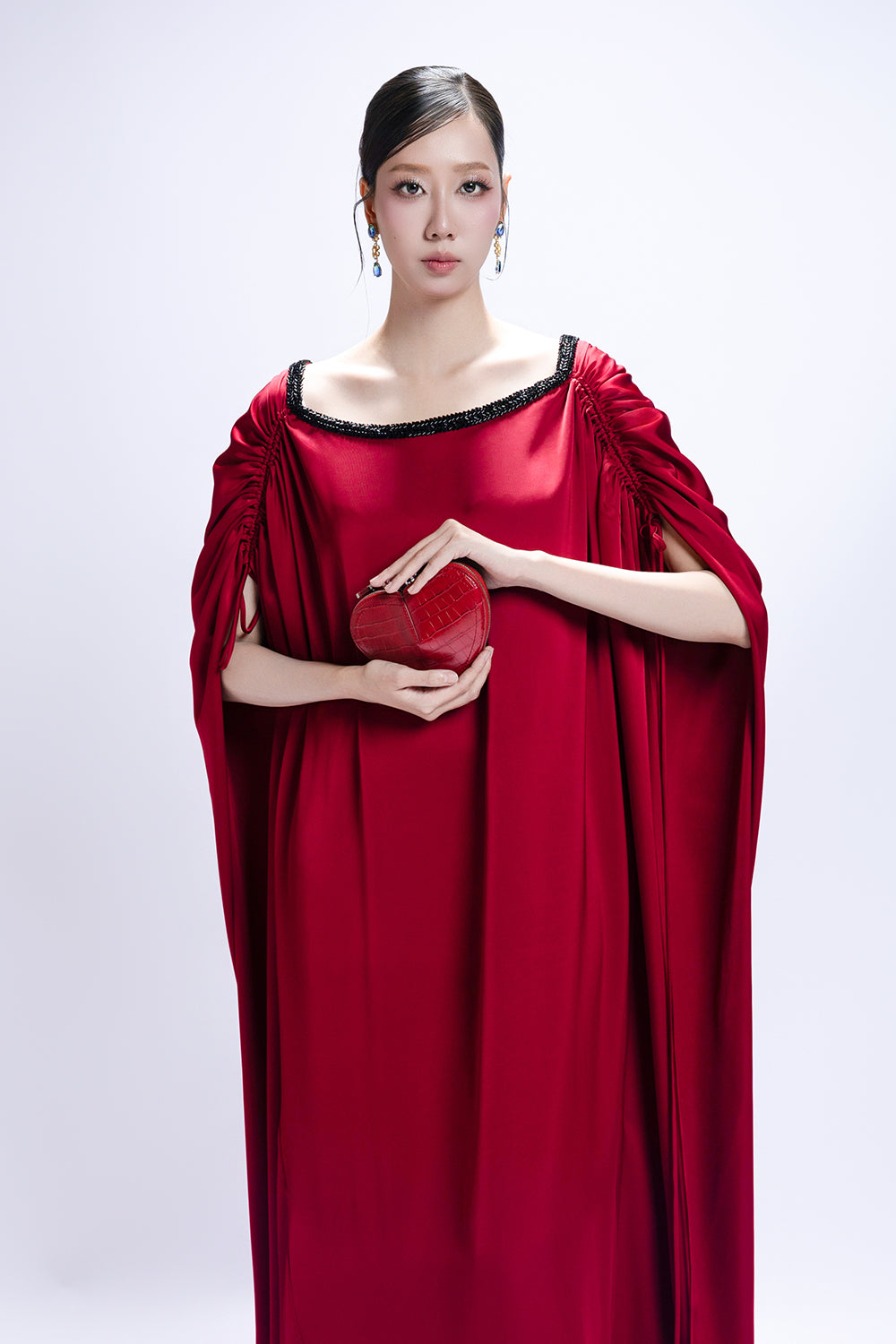 Calypso Cocoon Gathering Maxi Dress