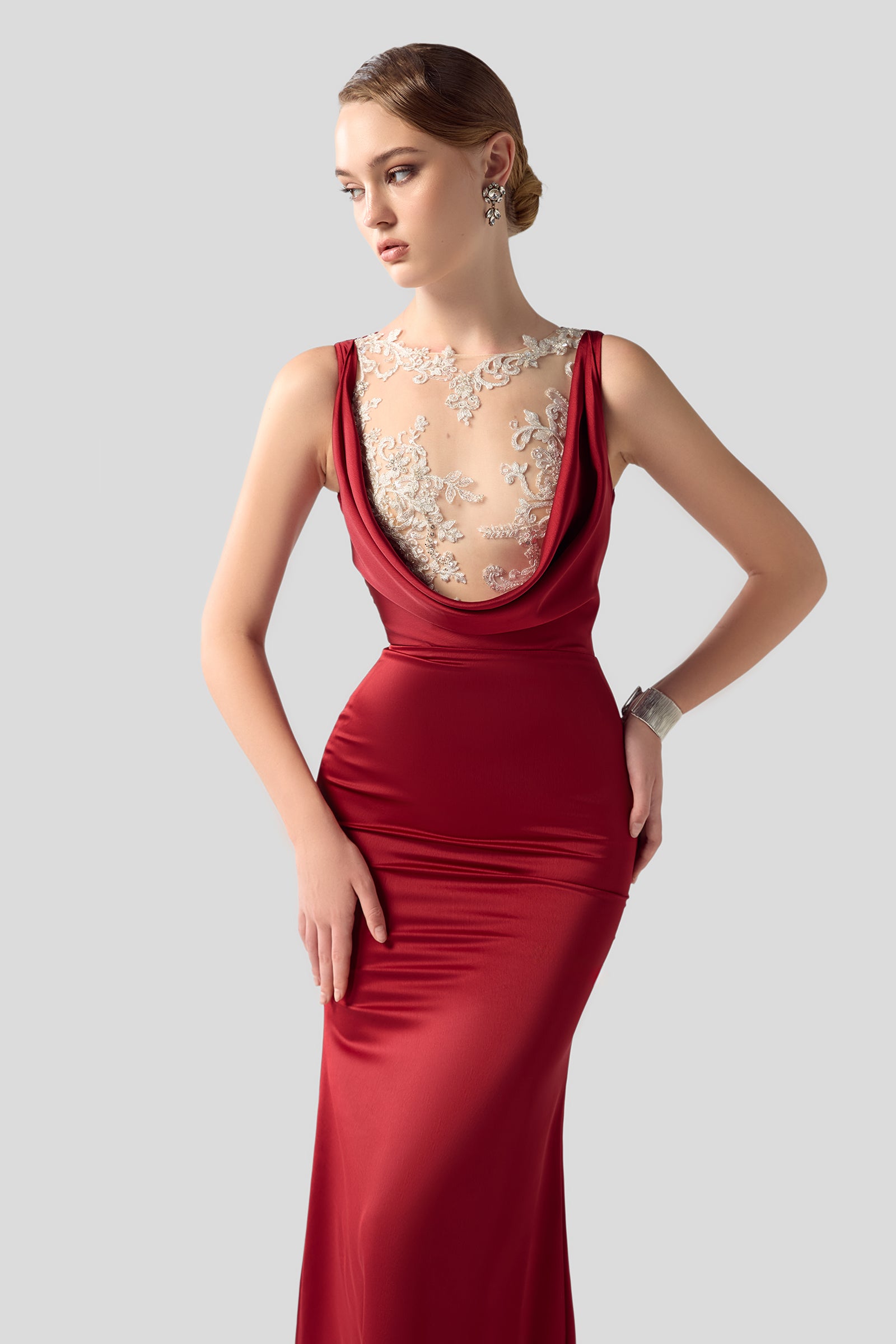 Céleste Applique Maxi Dress