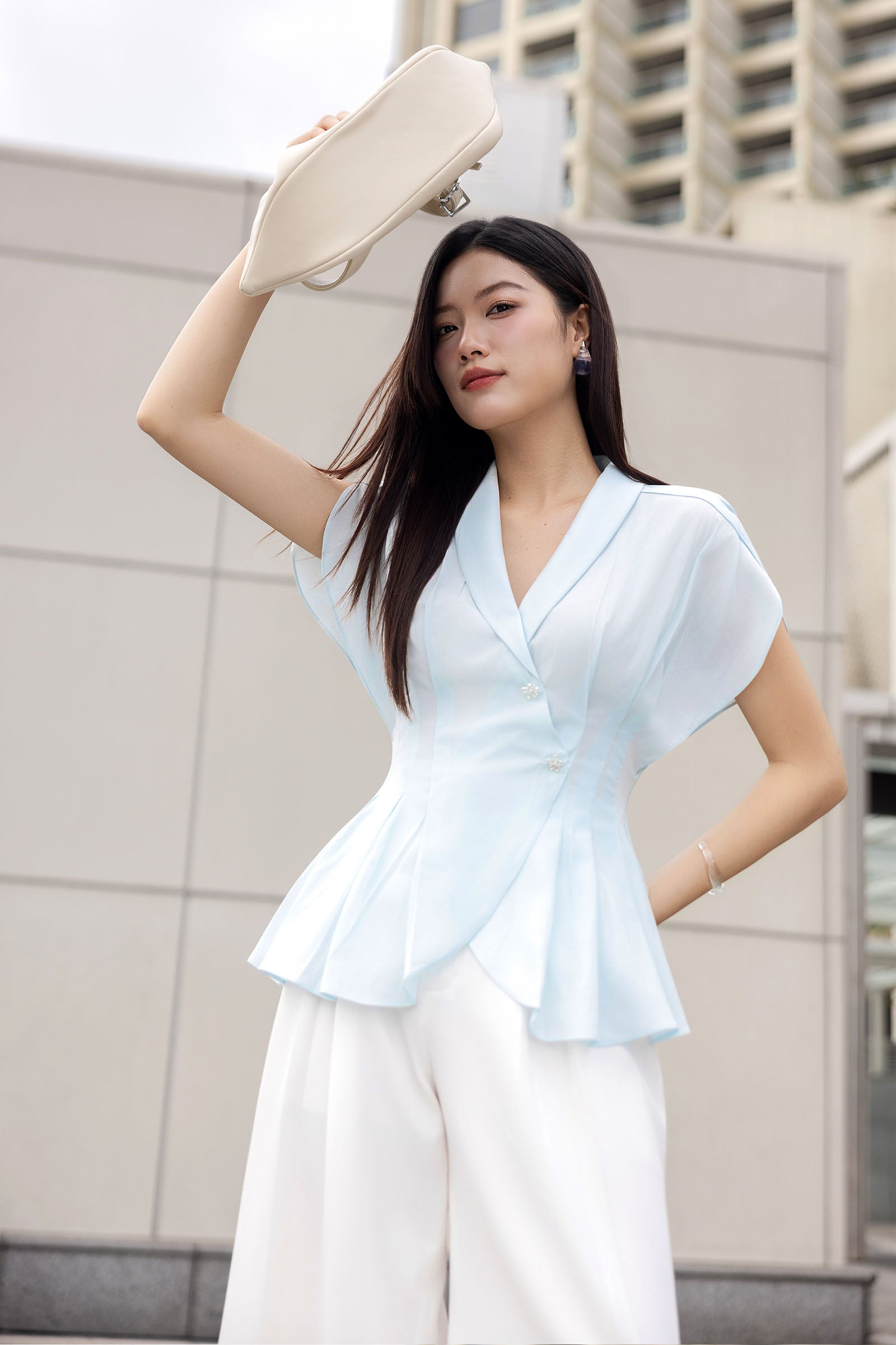 Chi Lan Butterfly Sleeve Top