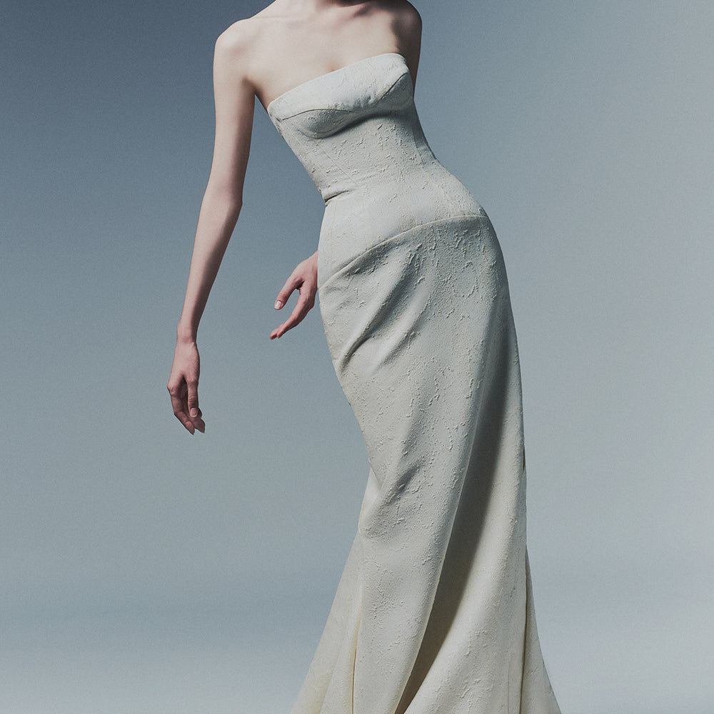 Liberty Sheath Brocade Maxi Dress