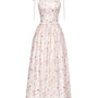Hyacinth A-line Square Neck Tencel Ankle Length Dress