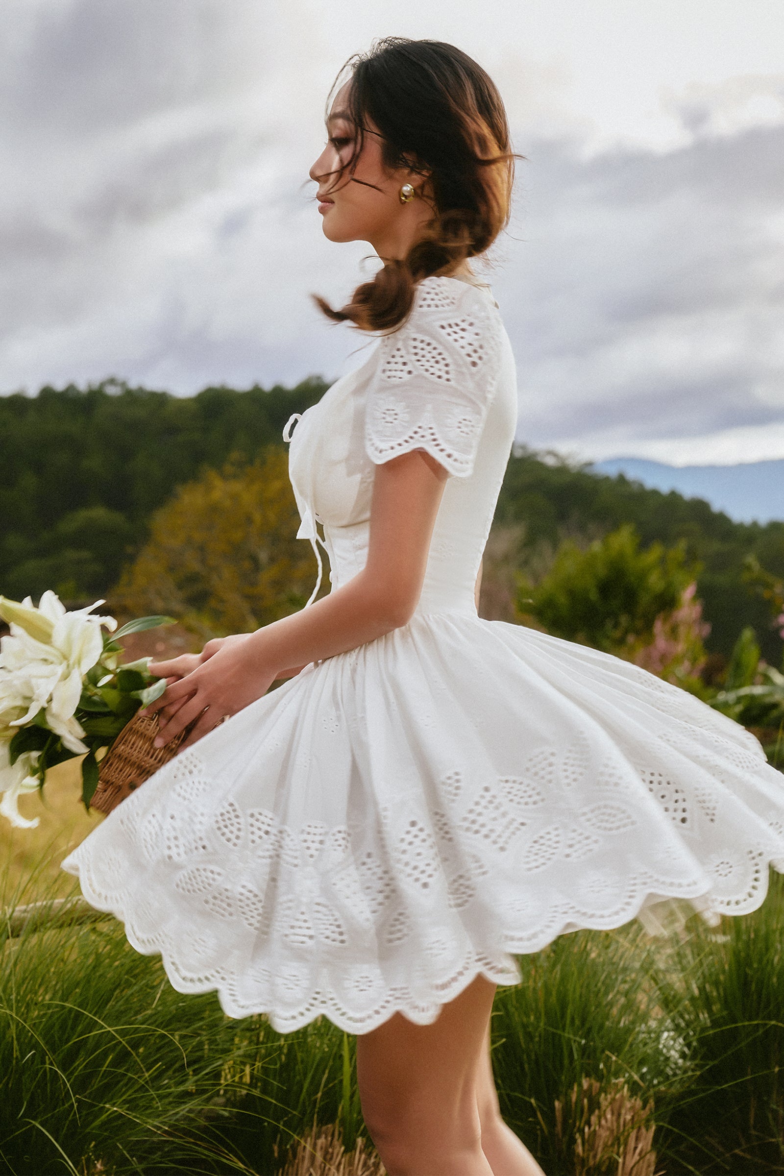 Eloise High Neck Mini Dress