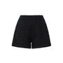 Jade Straight Basic Tweed Mini Shorts