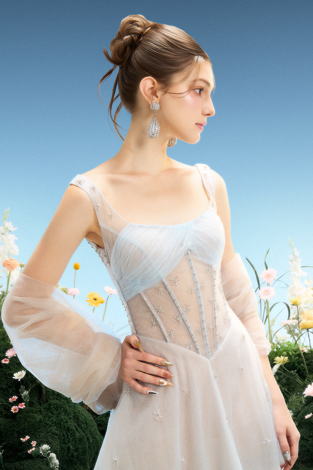 Meredith Square Neck Maxi Dress