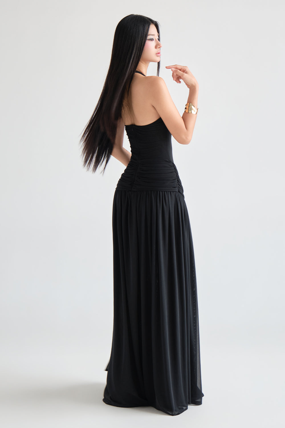 Lydia Halter Maxi Dress