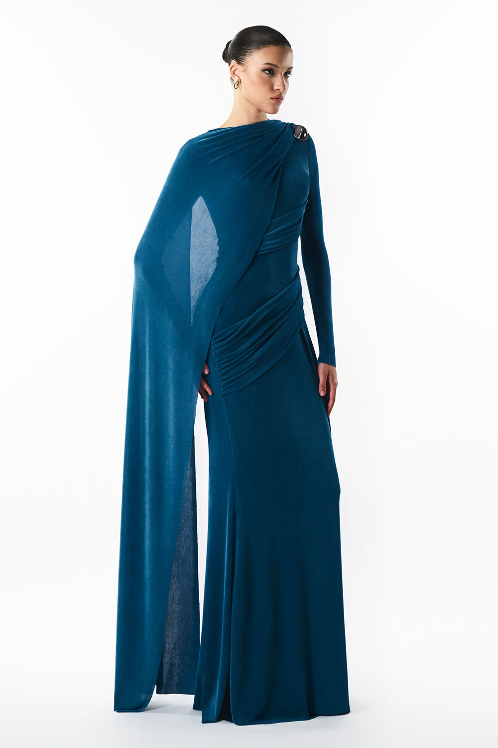 cindra maxi dress Straight out of a daydream in this blue floral moment @ana.koshe in our Cindra dress #promdress #styleinspo #ballgown #bluedress #floraldress