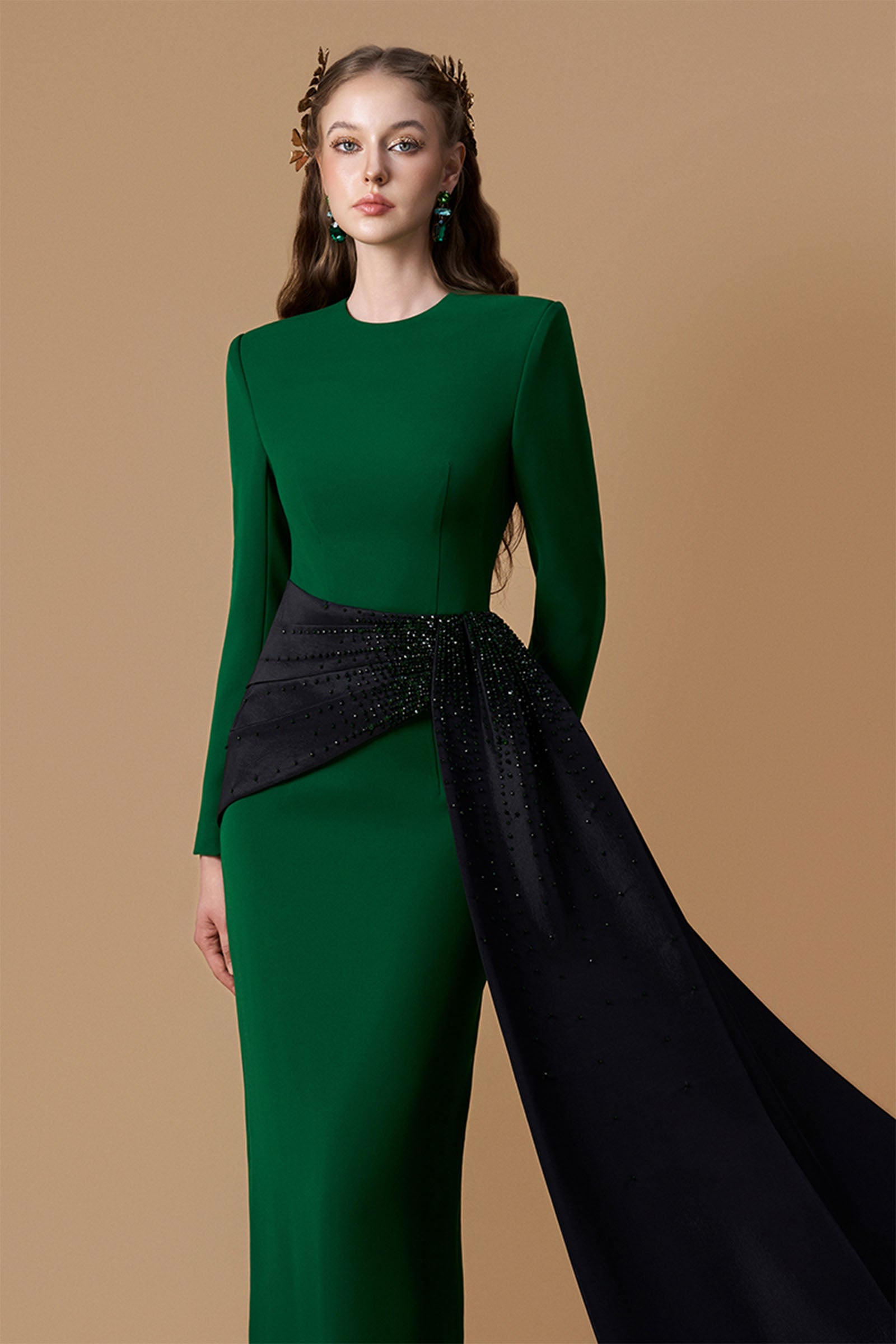 Naeris Round Neck Maxi Dress