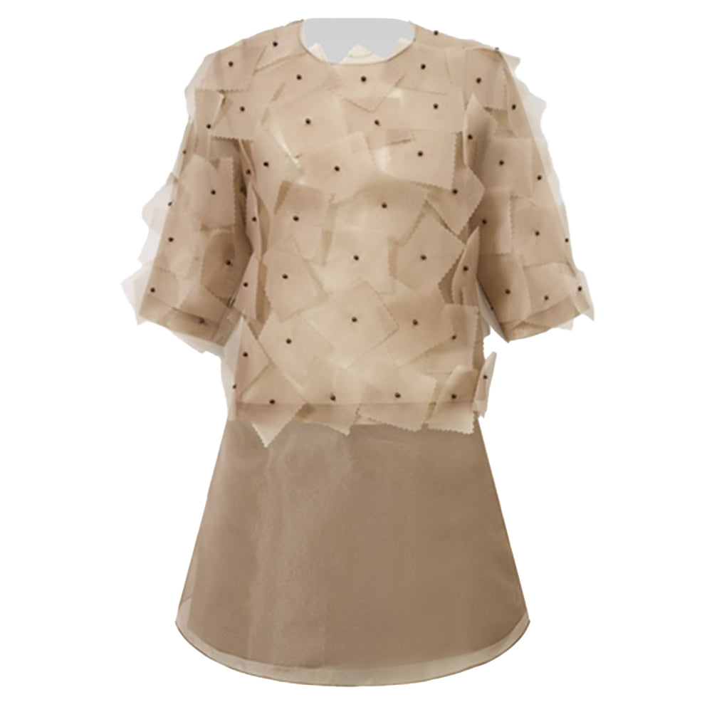 Rodney A-line Round Neck Organza Mini Set