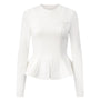 Thorn Peplum Polyester Top