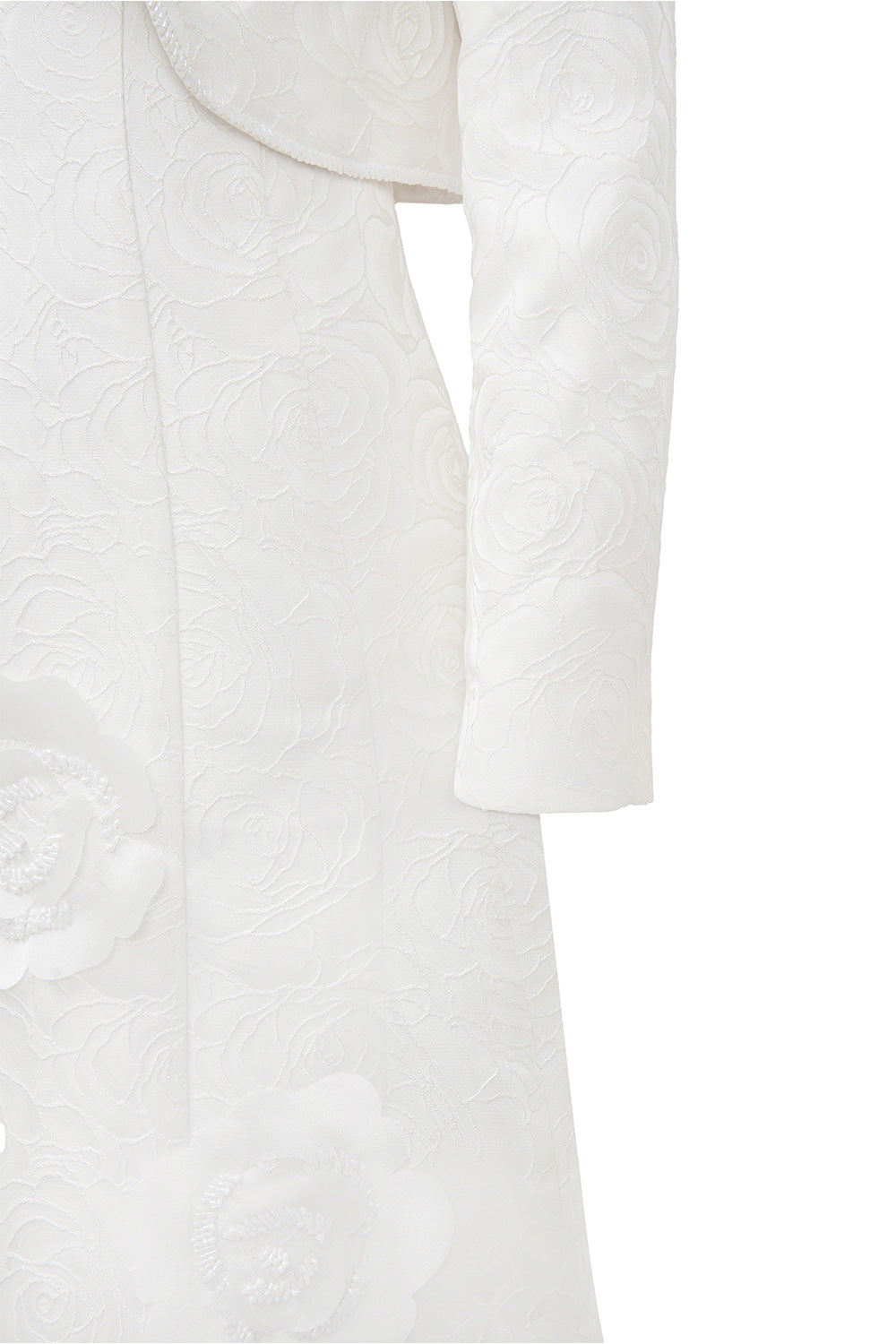 Rosalie A-line Long Sleeved Jacquard Calf Length Set