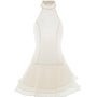 Rose Drop Waist Layered Chiffon Mini Dress