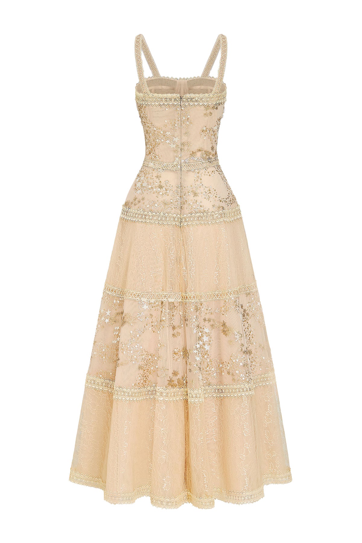Celestine Square Neck Midi Dress