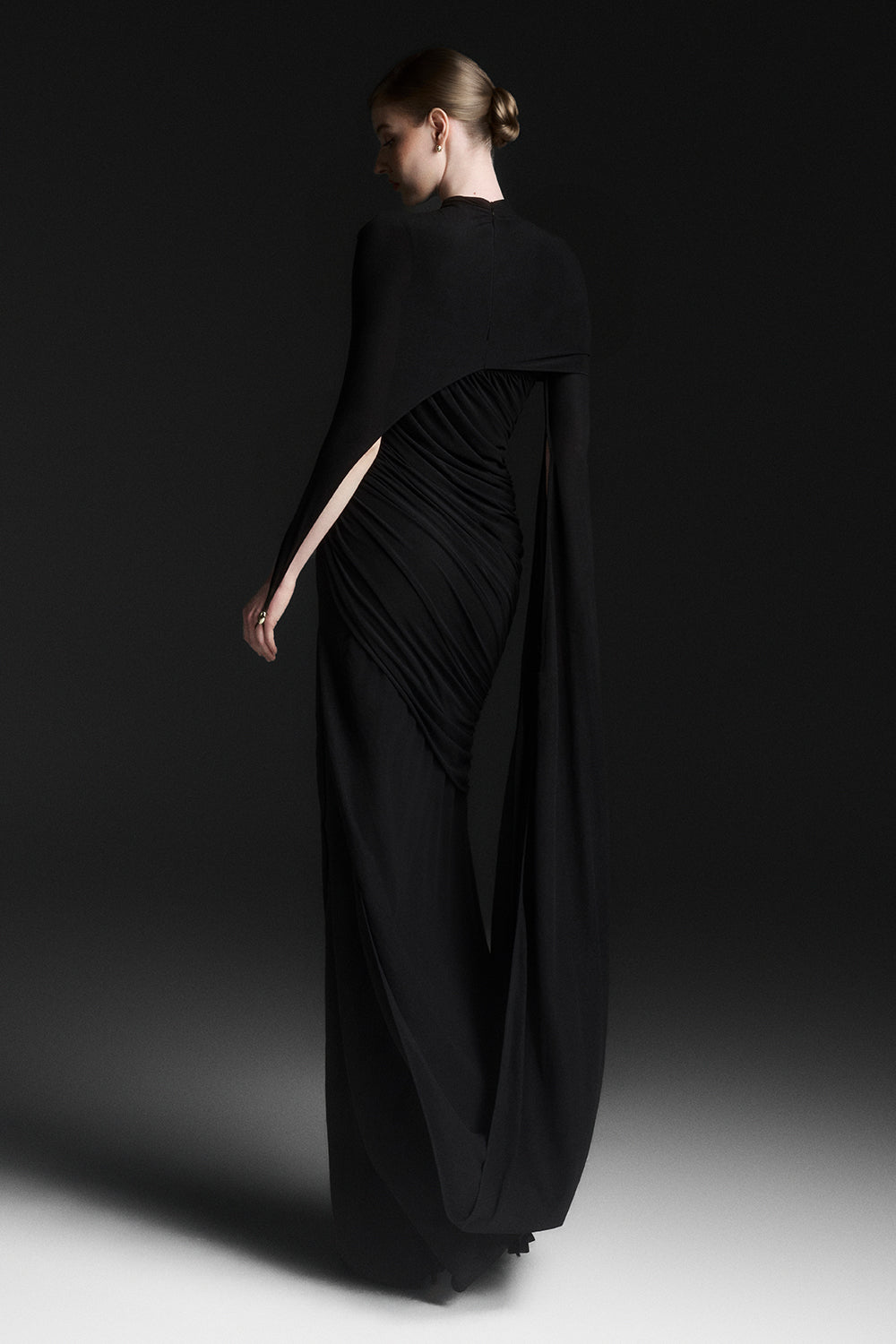 Celiora Cape Sleeve Maxi Dress