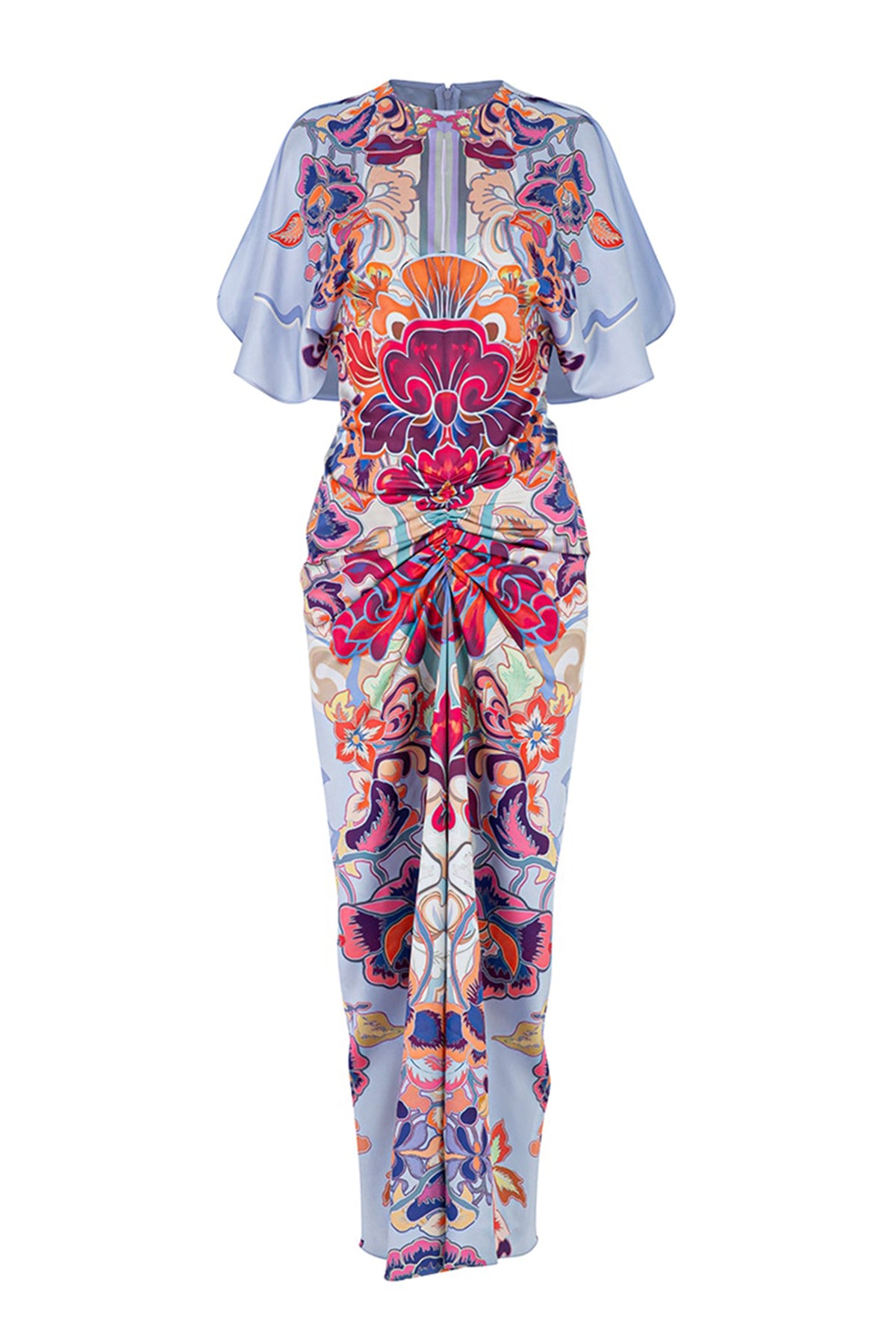 Indochine Ruched Midi Dress