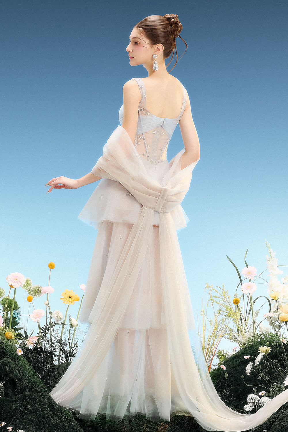 Meredith Square Neck Maxi Dress