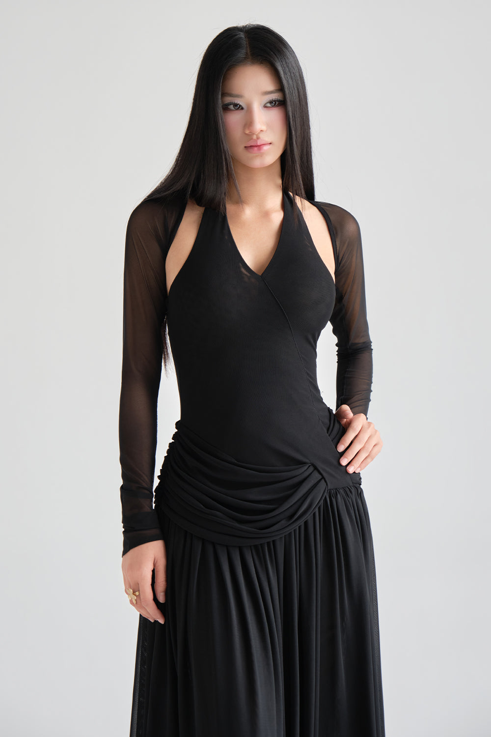 Lydia Halter Maxi Dress