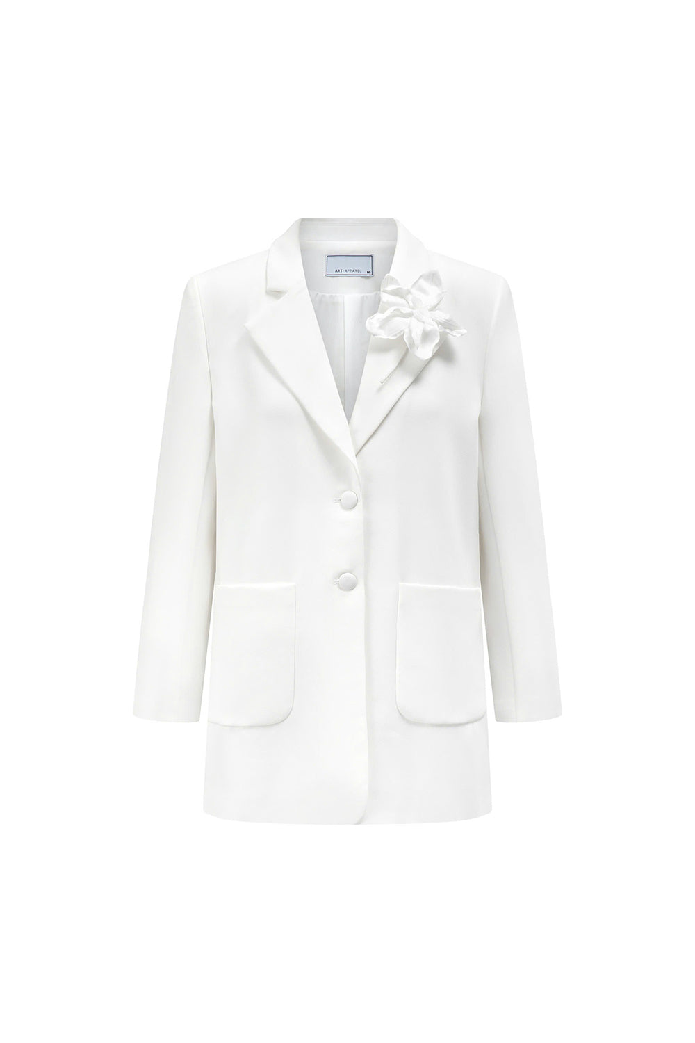 Ontario Straight Button Cotton Blend Blazer