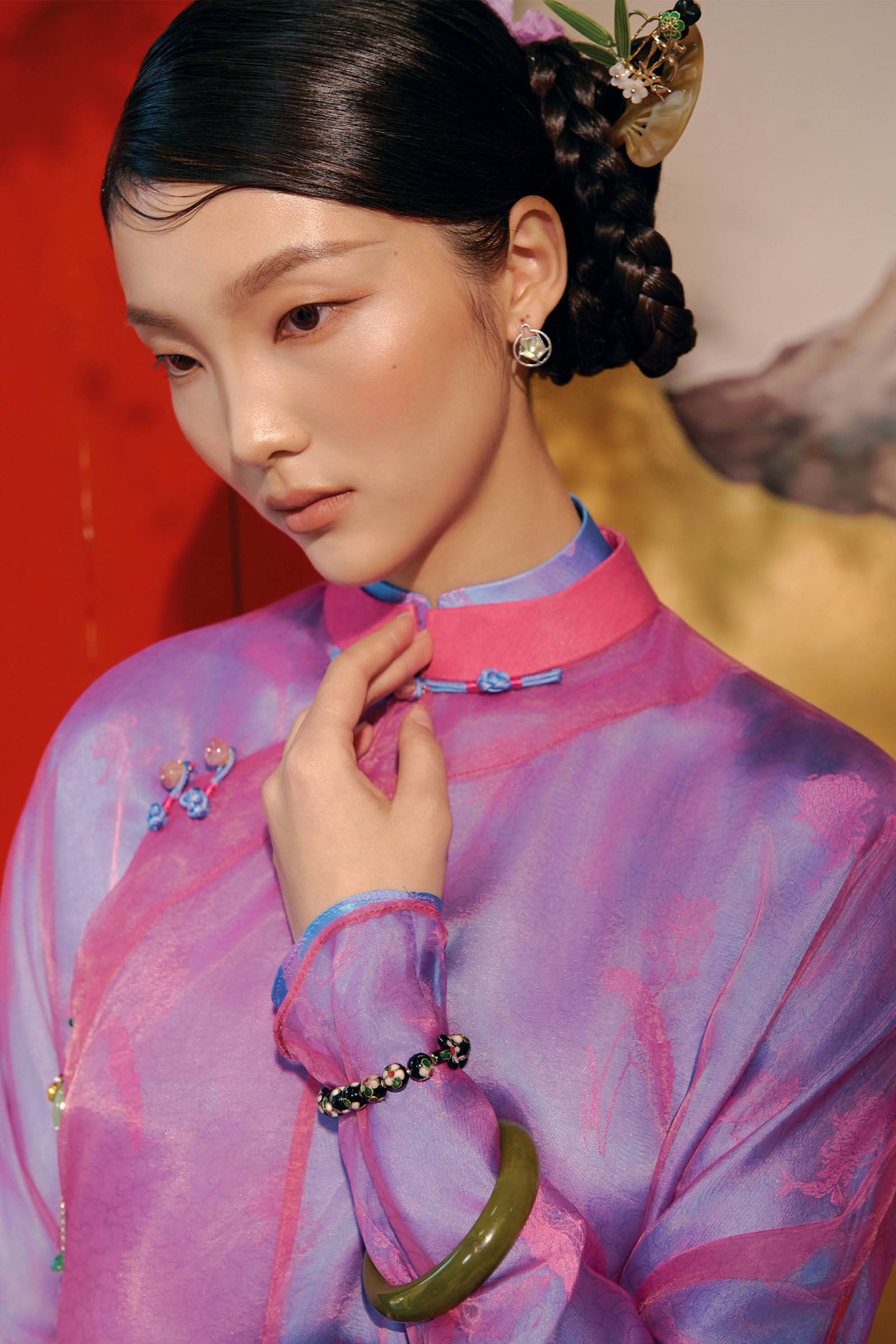 Khue Uyen Straight Ao Dai Set