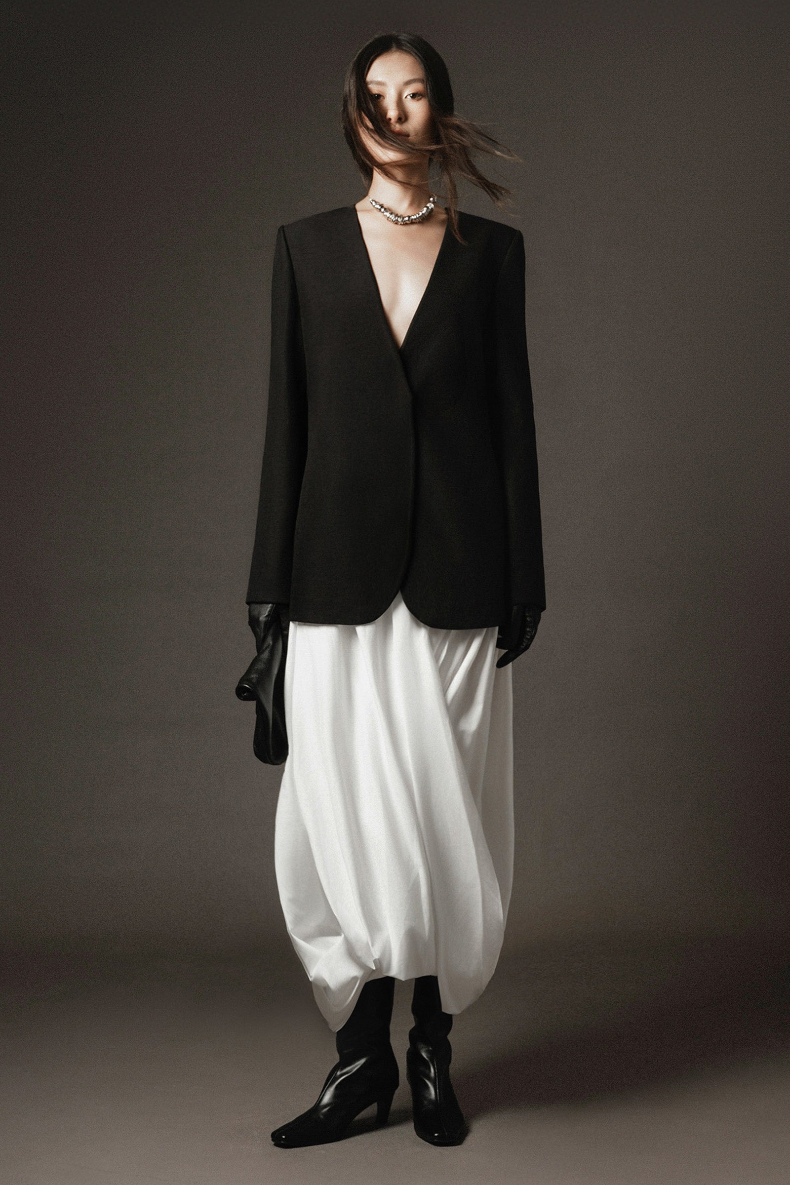 Tori Bubble Draped Skirt