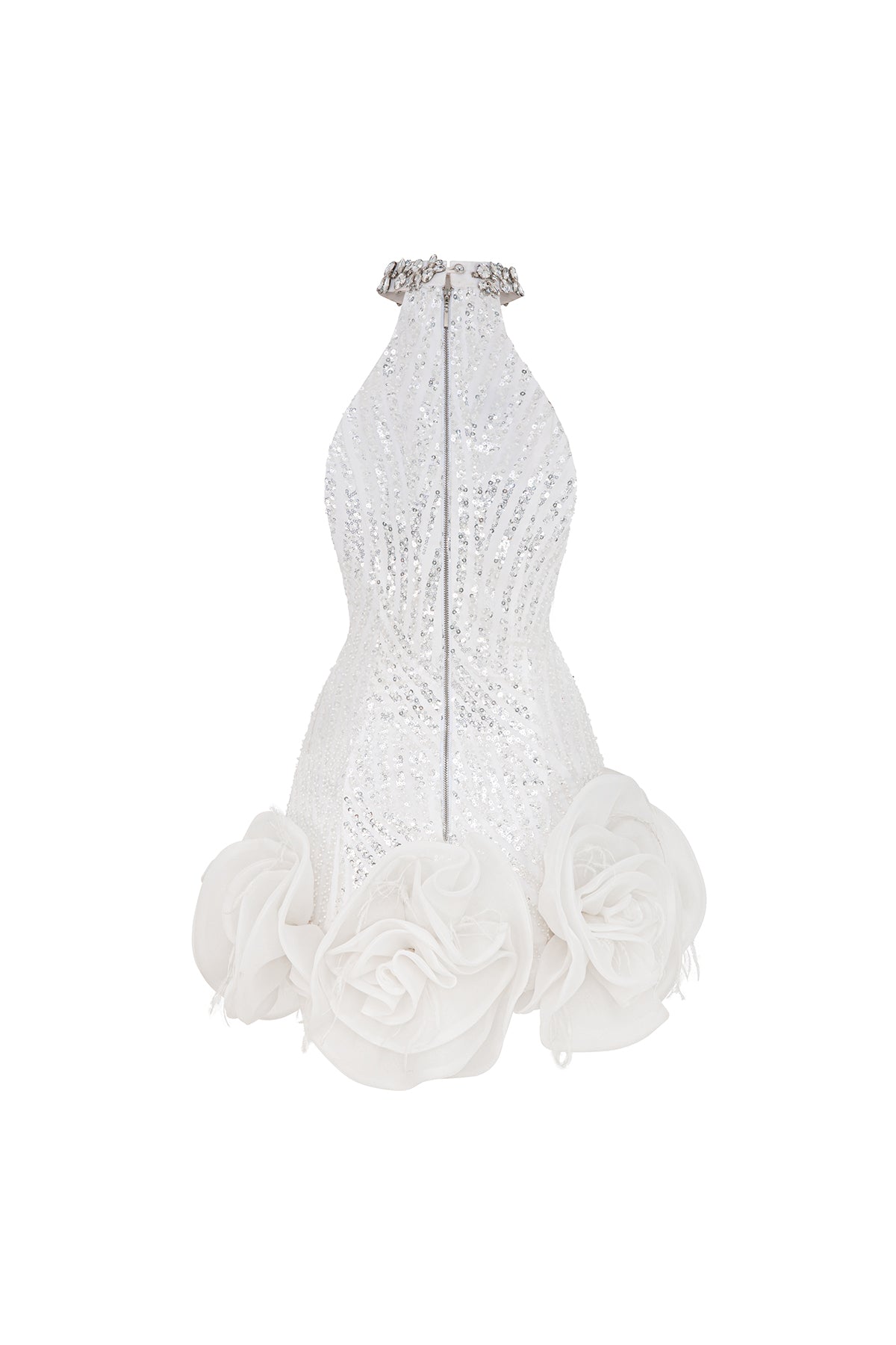 Rosy Applique Mini Dress