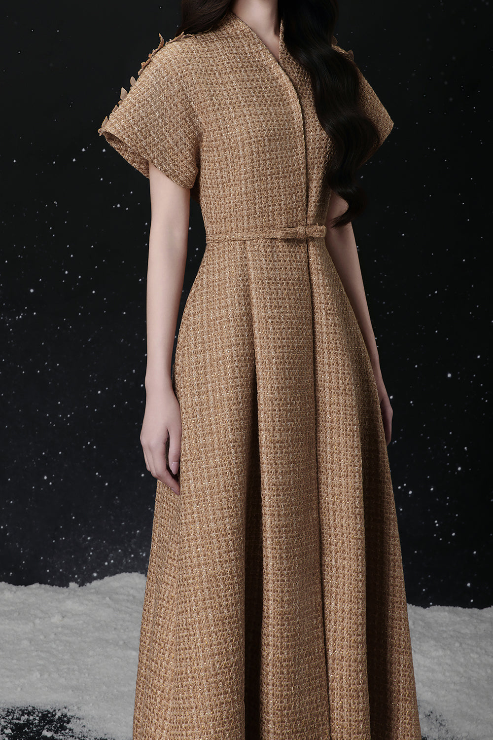 Elle Butterfly Sleeve Midi Dress