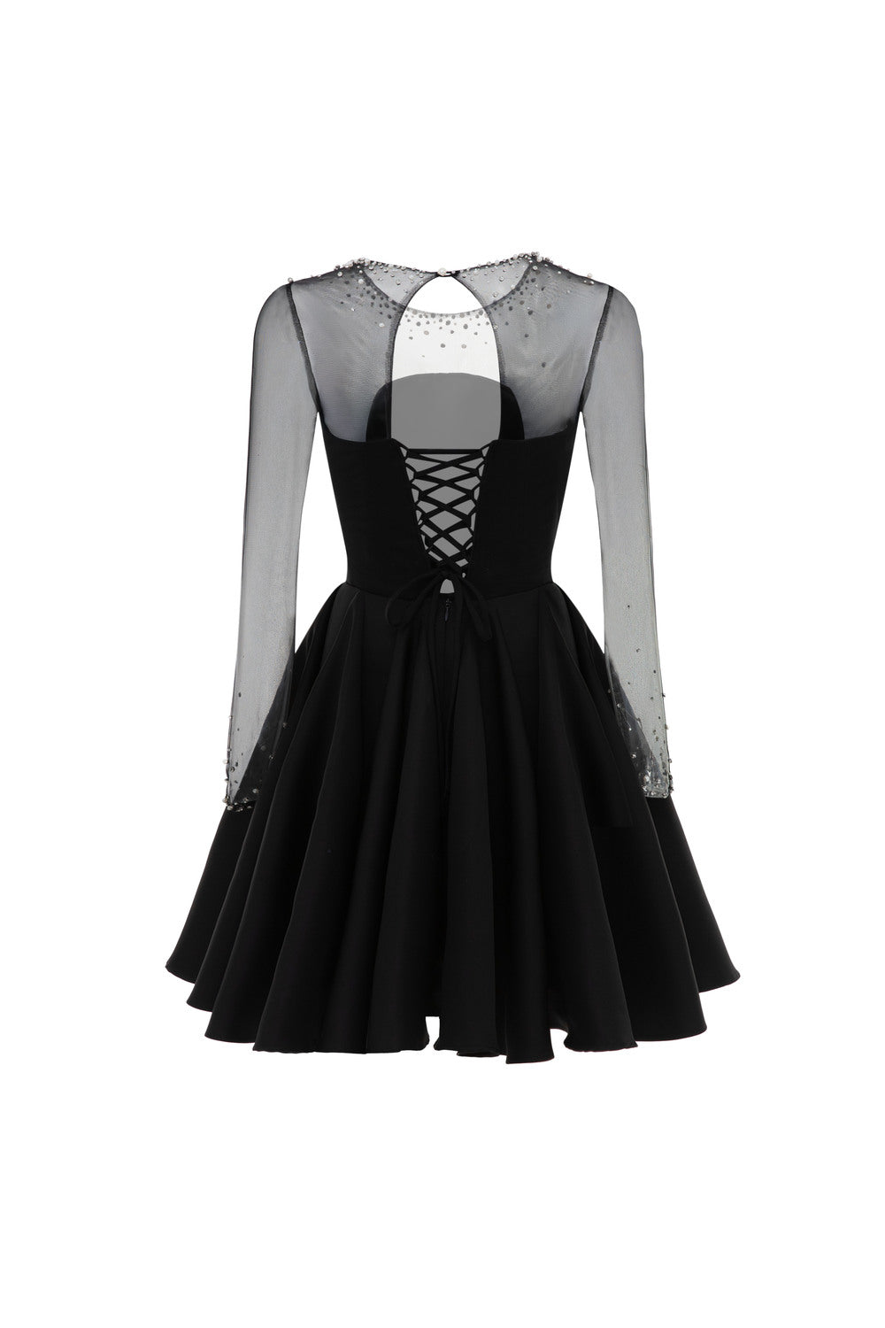 Regal Rhinestone Mini Dress