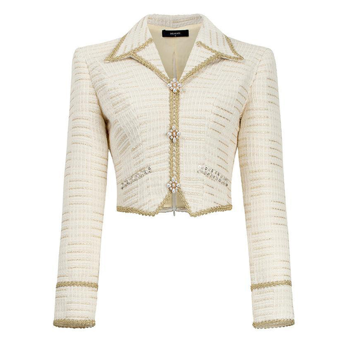 Haper Cropped Long Sleeved Polycotton Jacket