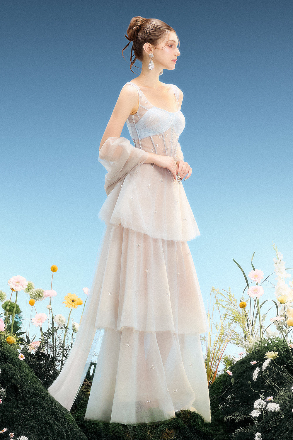 Meredith Square Neck Maxi Dress