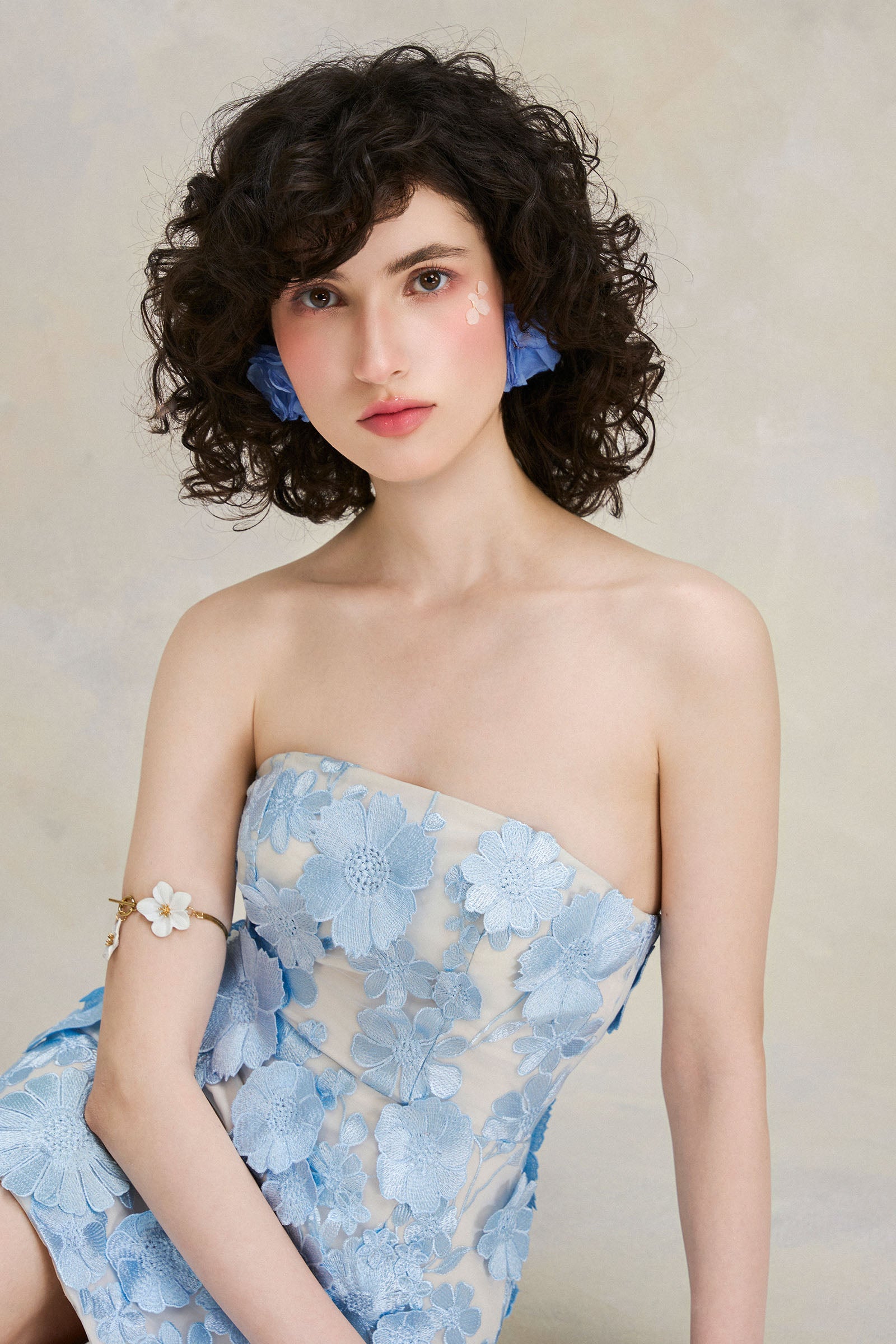 Iris Applique Mini Dress