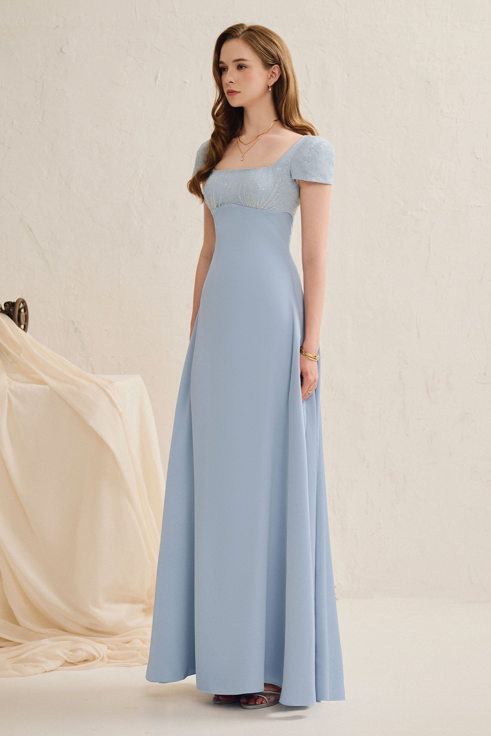 Liara Square Neck Maxi Dress