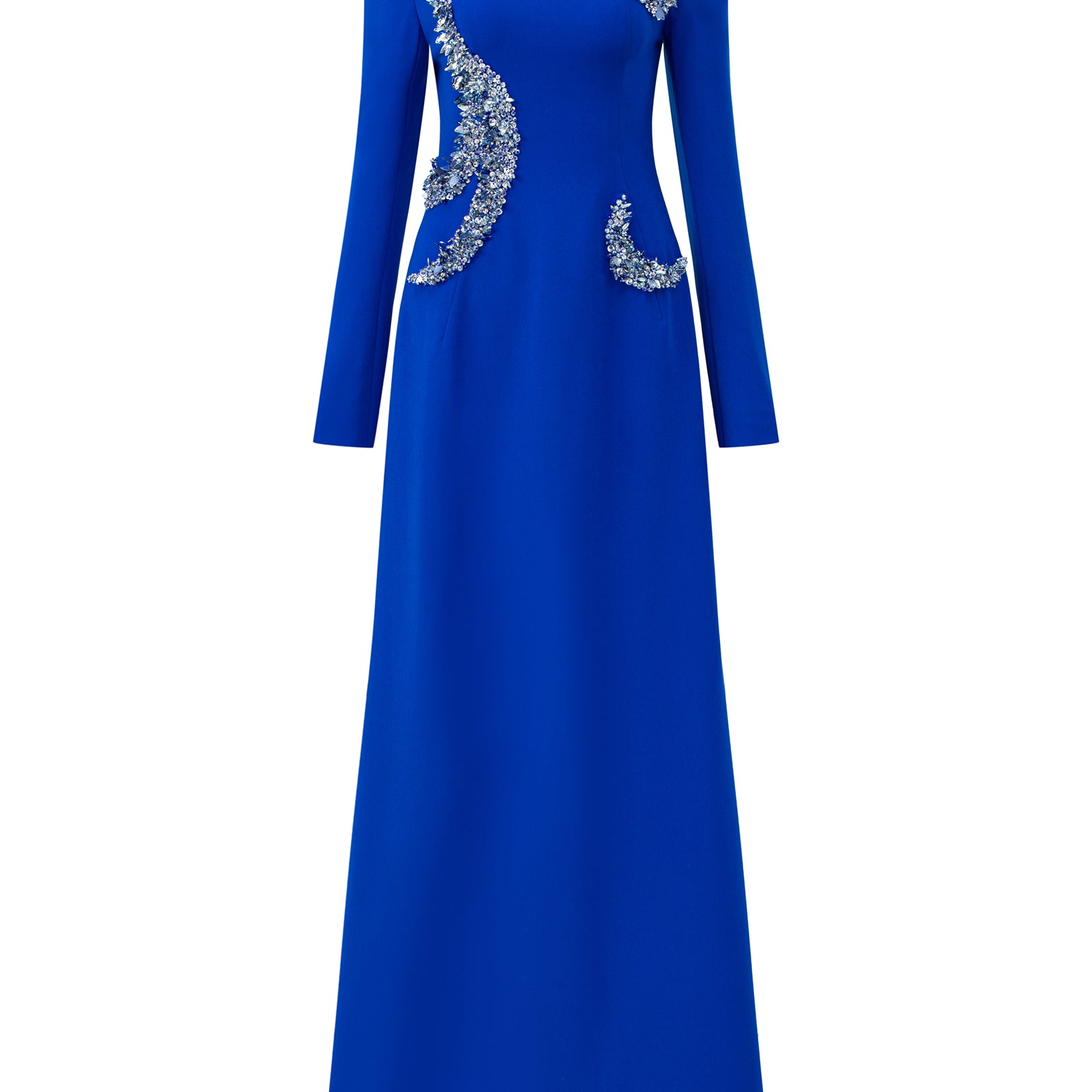 Nova Asymmetric Neck Maxi Dress
