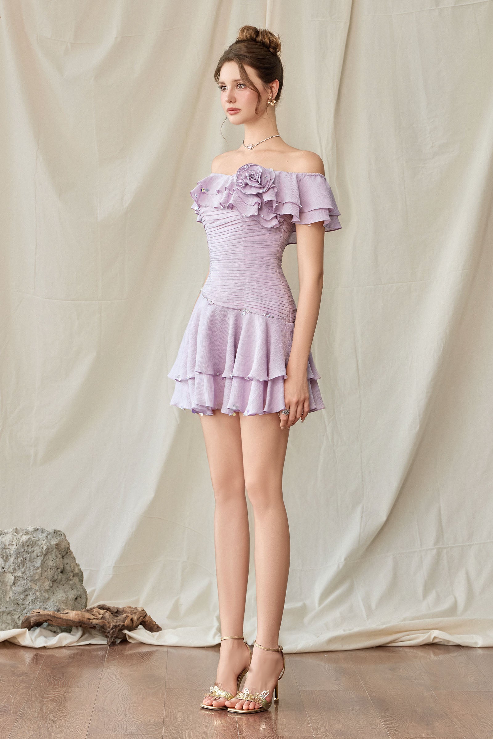 Chérie Ruffle Mini Dress