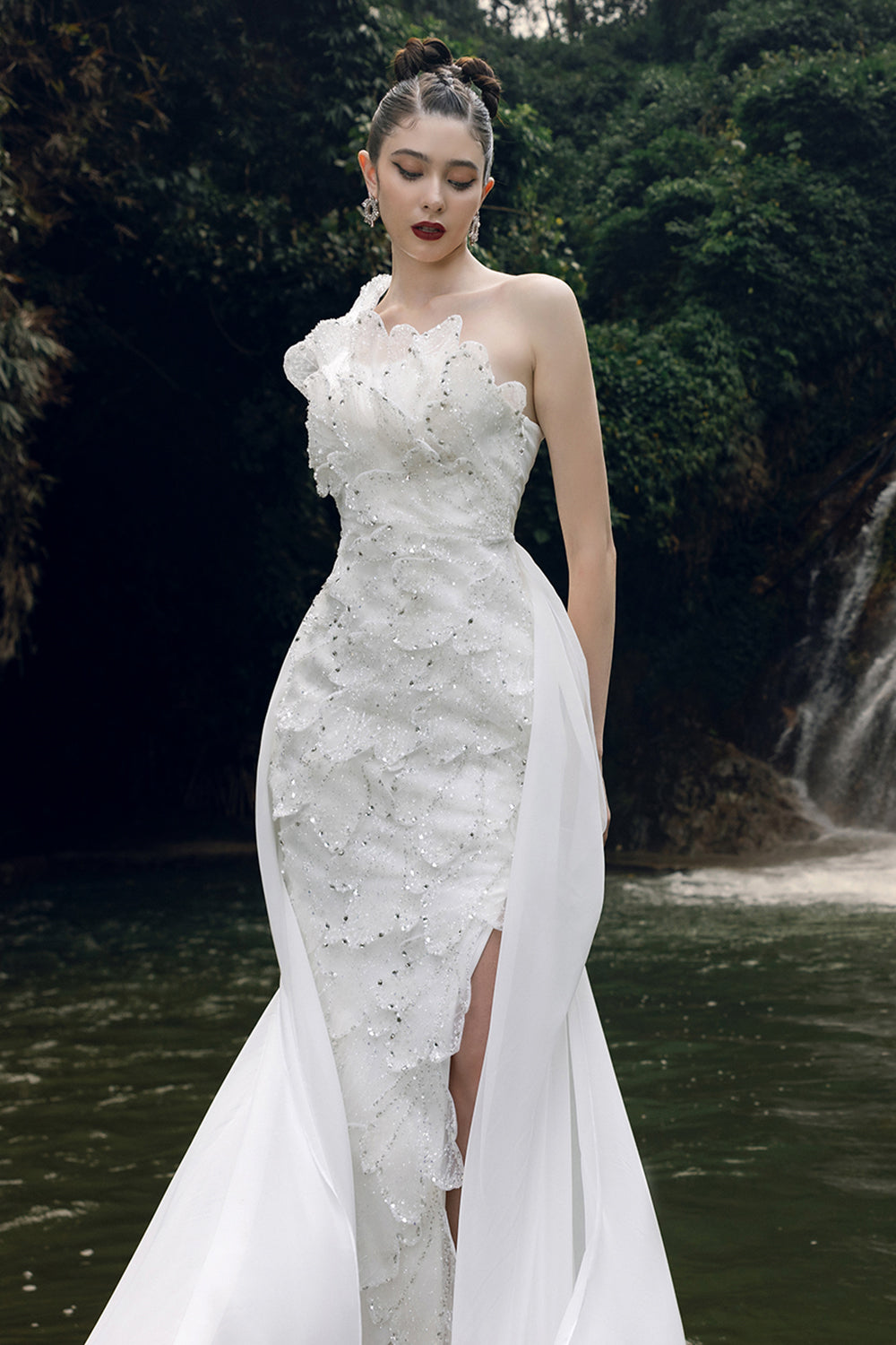 Opaline Crepe Maxi Dress