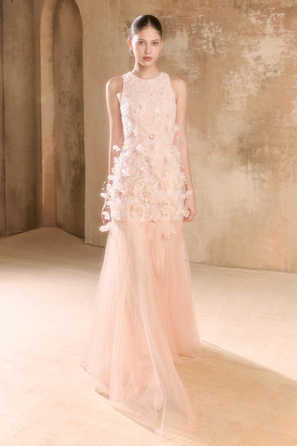 Flarin Applique Maxi Dress