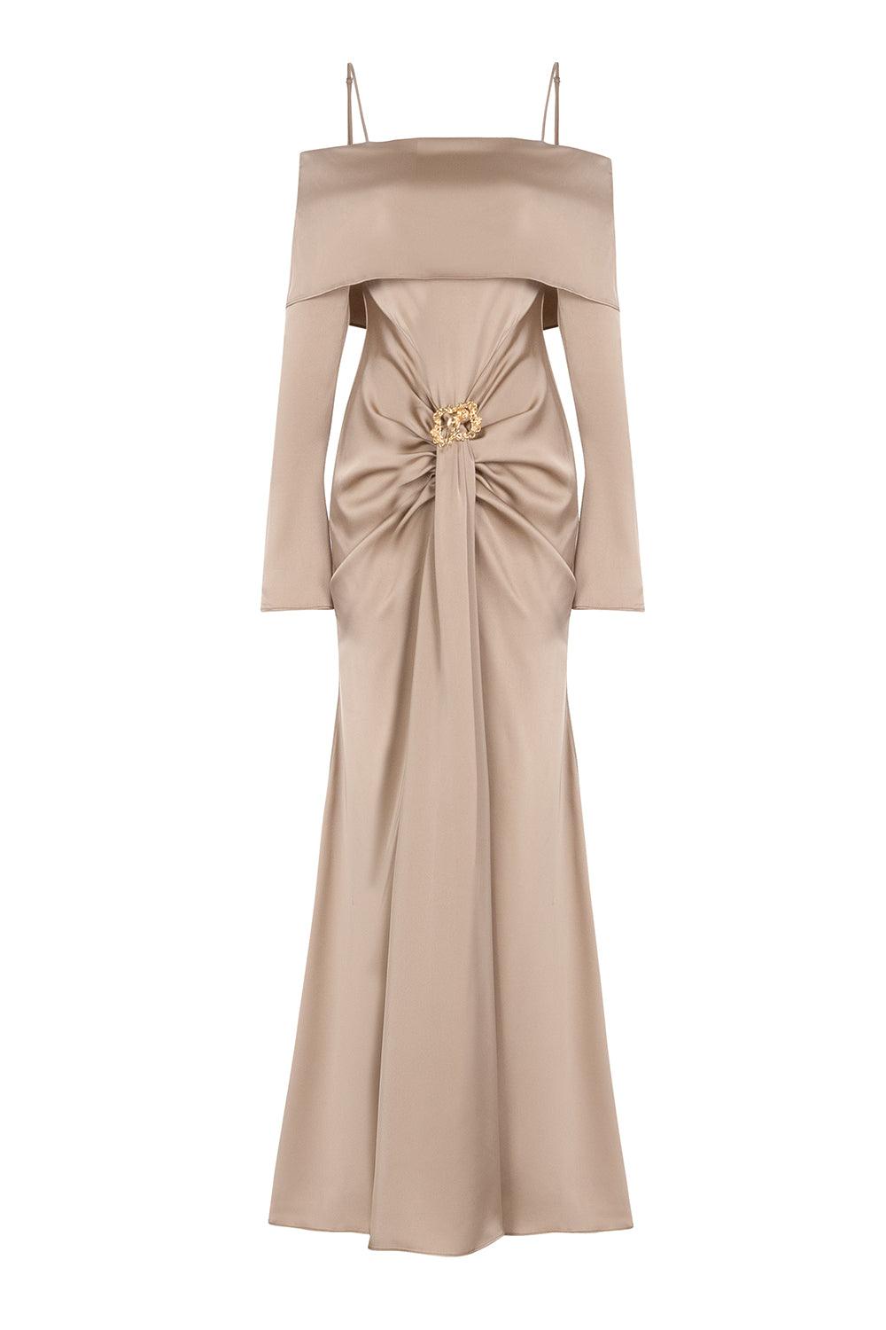 carmel midi dress Carmel Sweater Midi Dress - Orange/combo