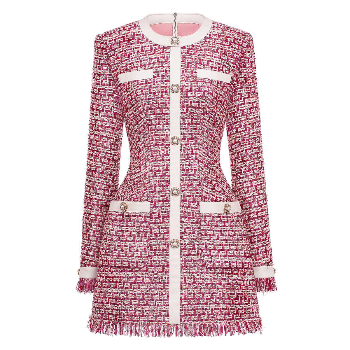 Chérie Button Mini Dress