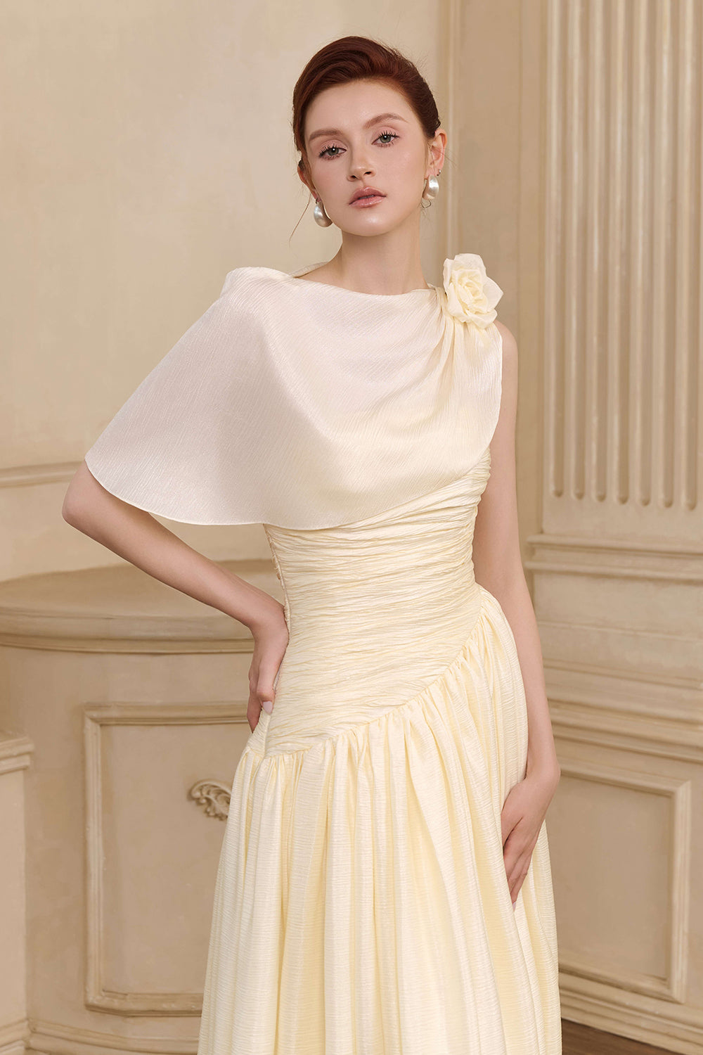 Hallie Ruched Maxi Dress