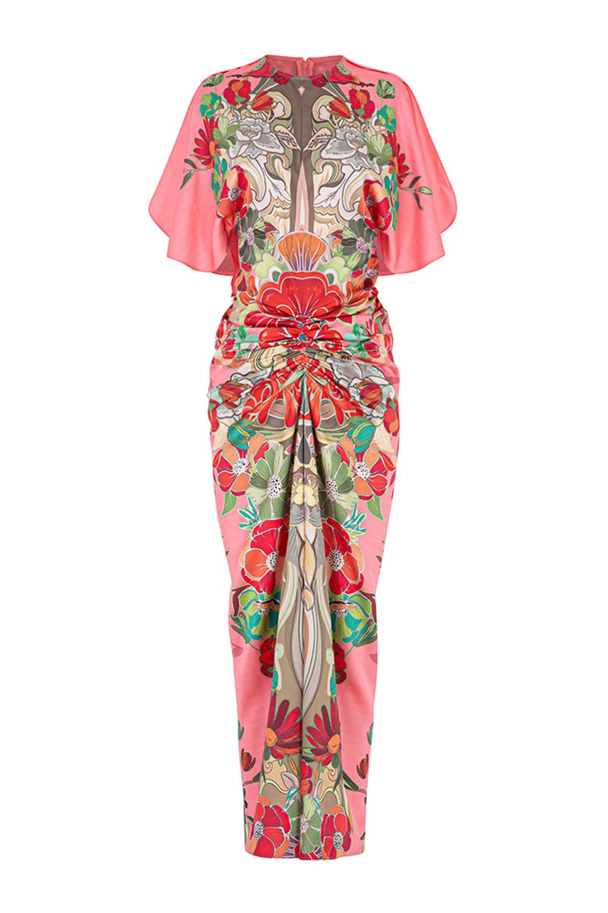 Indochine Ruched Midi Dress