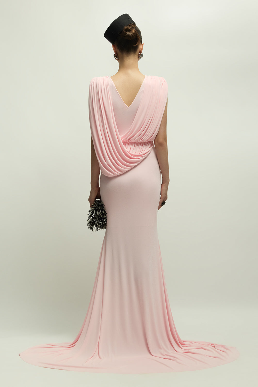 Celian Mermaid Draped Maxi Dress