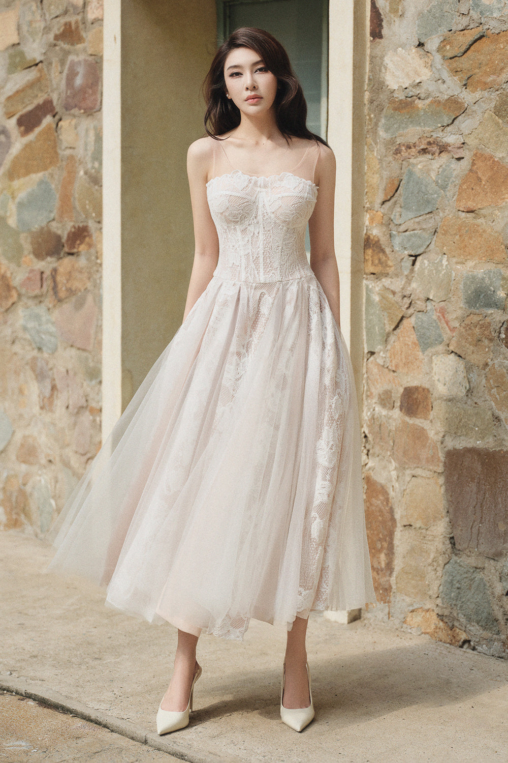 Grace A-line Midi Dress