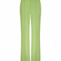 Glen Straight Side Pocket Twill Floor Length Pants