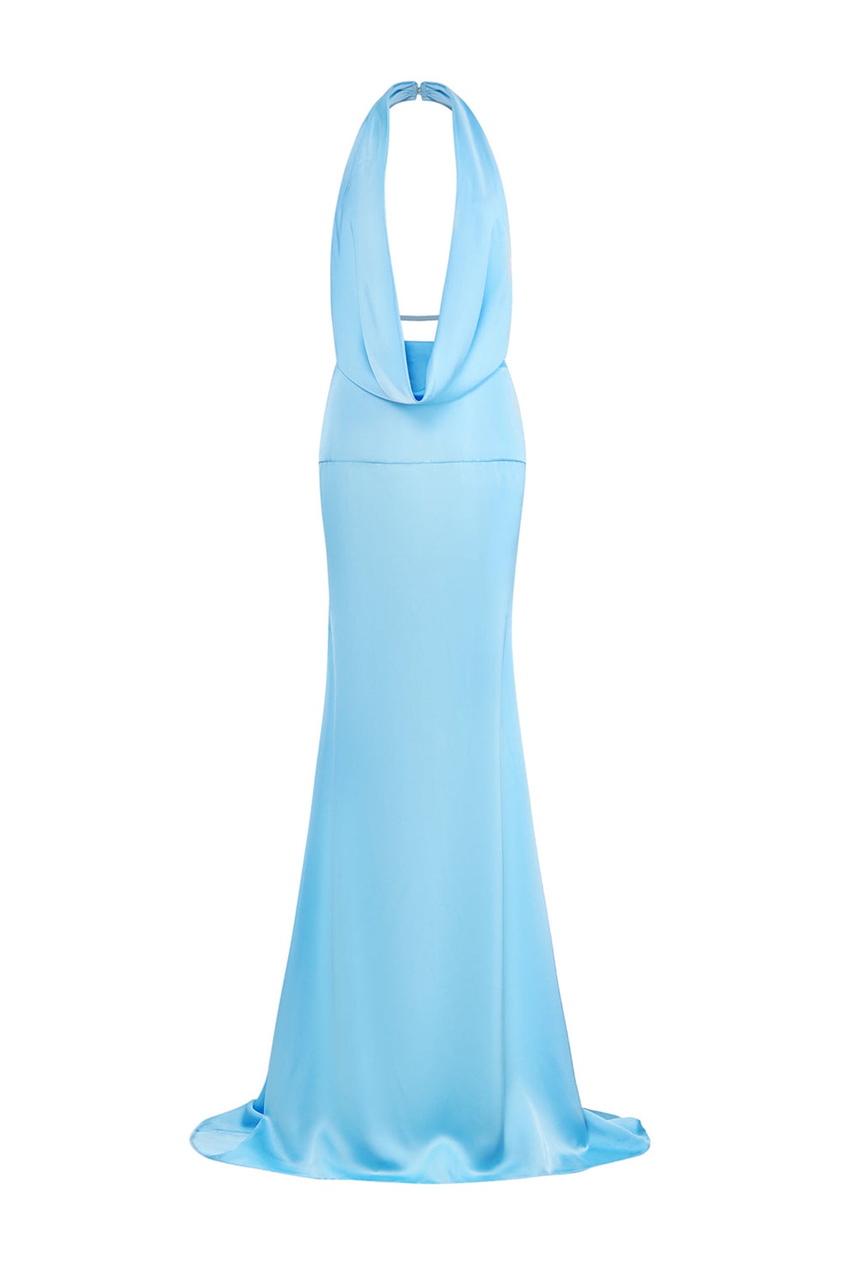 Solène Mermaid Cowl Neck Silk Blend Floor Length Dress
