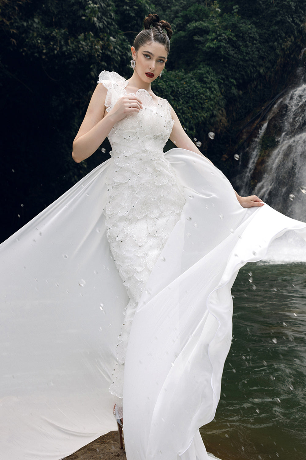 Opaline Crepe Maxi Dress