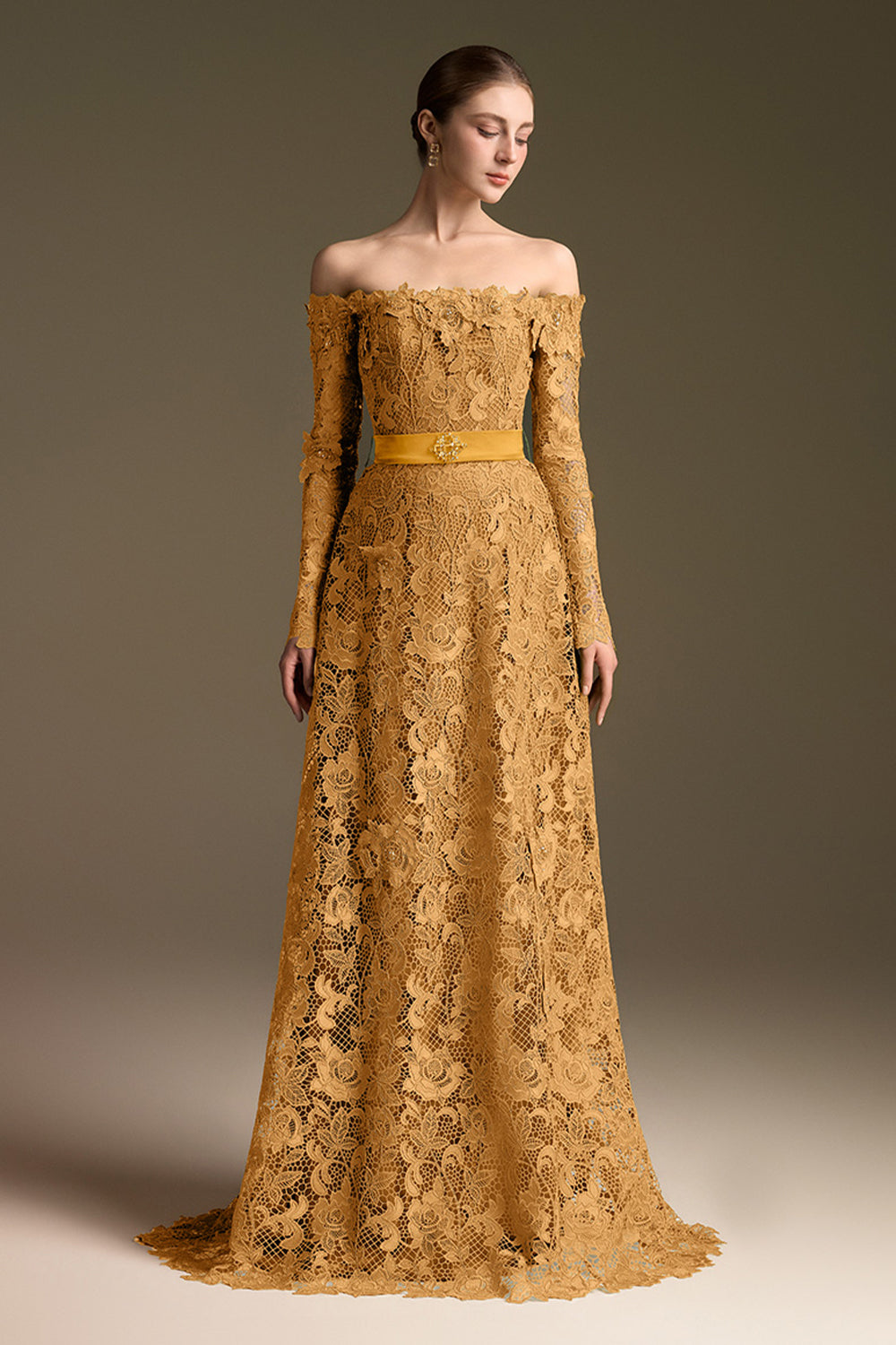 Camellia Off-Shoulder Maxi Dress